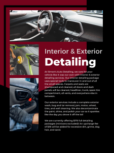 Read more about the article Interior & Exterior Detailing